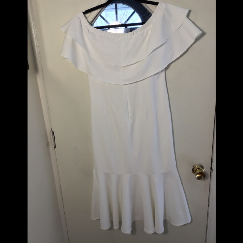 Off the shoulder midi dress